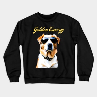 Funny Golden Retriever Portrait Crewneck Sweatshirt